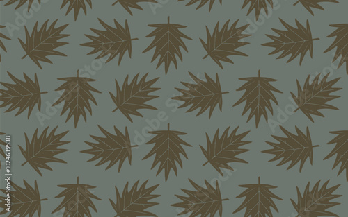 Vector seamless pattern with leaves. Abstract background for wallpaper, wrapping
