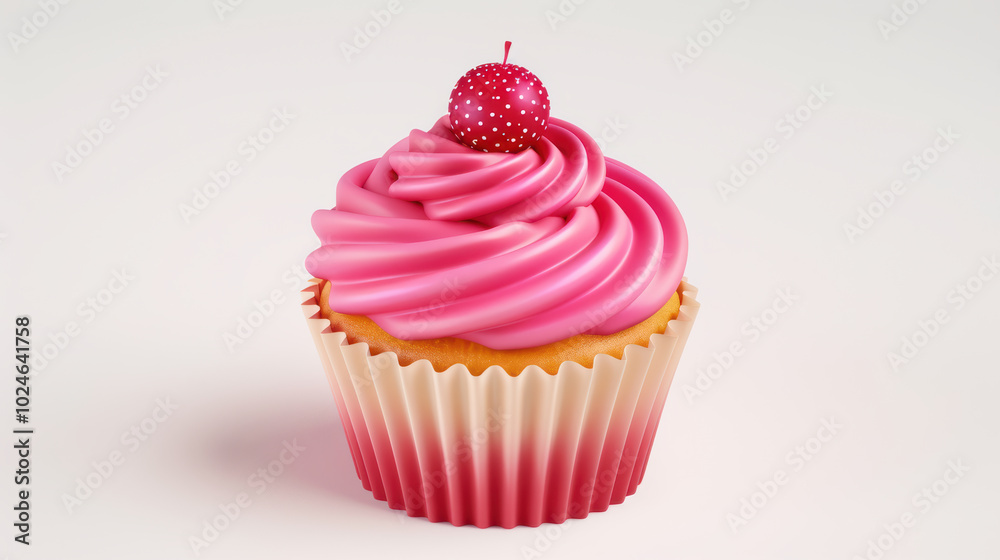 Delicious pink frosted cupcake with cherry on top, perfect for celebrations and sweet treats. This delightful dessert is sure to bring joy to any occasion Delicious pink frosted cupcake with cherry on top, perfect for celebrations and sweet treats. This delightful dessert is sure to bring joy to any occasion