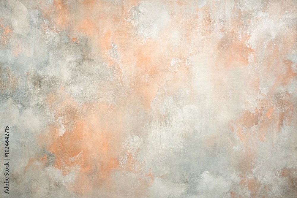Soft peach and dove gray abstract art on canvas Soft peach and dove gray abstract art on canvas