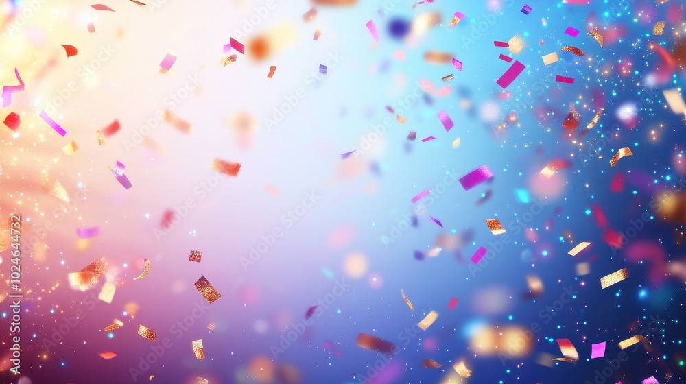 Celebration of Joy and Vibrant Confetti