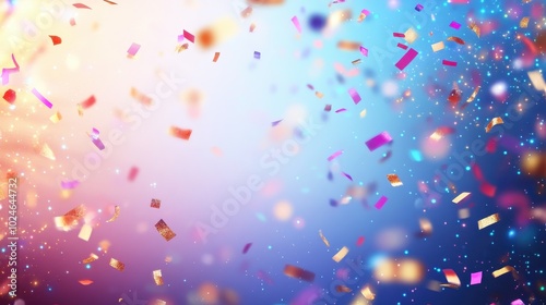 Celebration of Joy and Vibrant Confetti