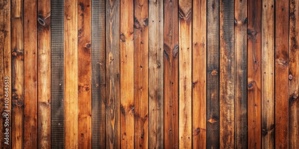 A rustic wood panel wall with planks in various shades of brown and dark brown, creating a natural and textured background. A rustic wood panel wall with planks in various shades of brown and dark brown, creating a natural and textured background.