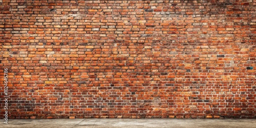 Wallpaper Mural A Vintage Brick Wall with a Concrete Floor Provides a Rustic Background for Your Designs Torontodigital.ca