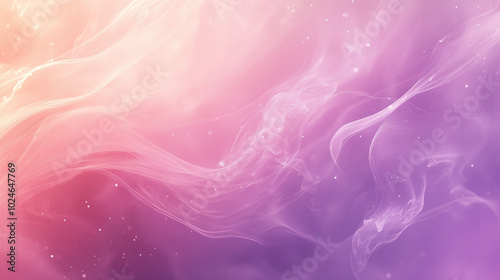 Swirling Pastel Waves with Cosmic Glow in Purple and Pink Tones photo