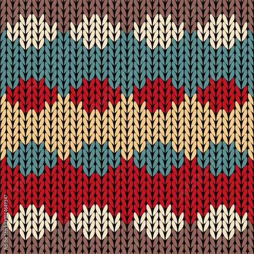 Knitted background pattern wallpaper knitting decorative print handmade textile knitting handiwork