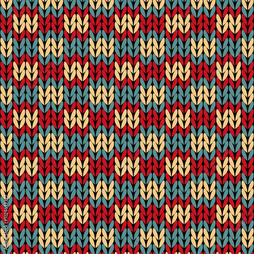 Knitted background pattern wallpaper knitting decorative print handmade textile knitting handiwork