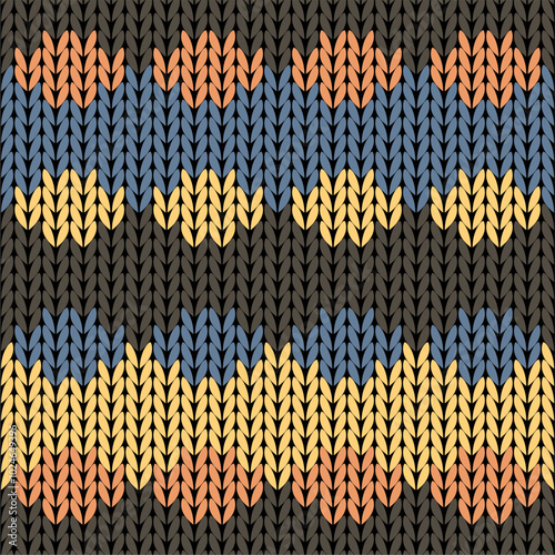Knitted background pattern wallpaper knitting decorative print handmade textile knitting handiwork
