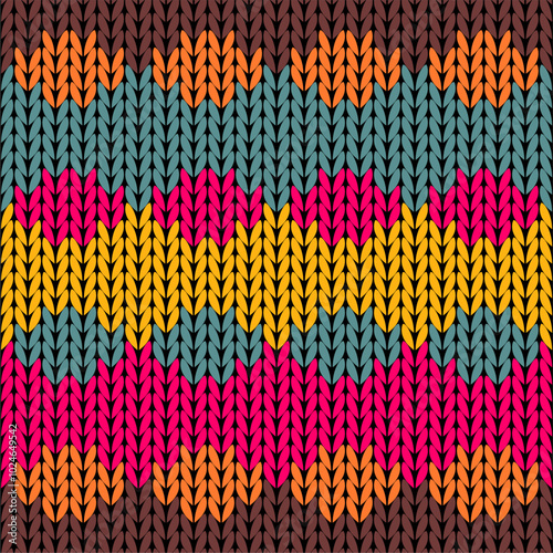 Knitted background pattern wallpaper knitting decorative print handmade textile knitting handiwork