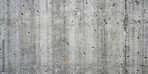 A weathered concrete wall surface with a variety of textures, including small pits, cracks, and subtle color variations.