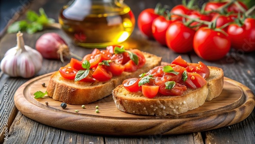 Spanish toasted bread with garlic and tomato