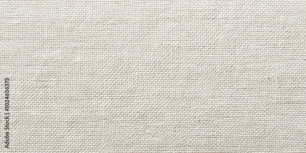 Fototapeta premium Natural Woven Fabric Texture - A Close-Up View of a Soft, Light Cream Linen Material