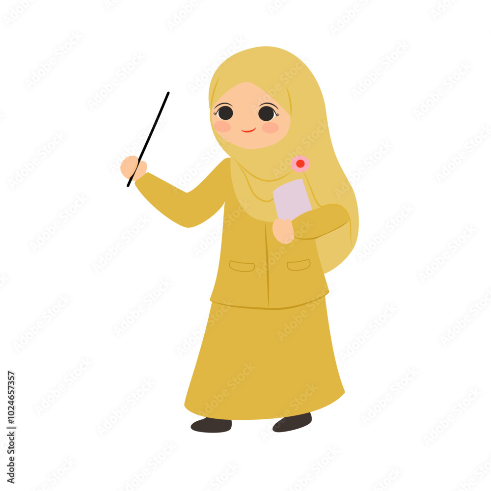 Fototapeta premium A teacher holding a pointer