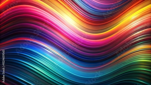 Vibrant colorful wavy abstract background design for creative and artistic endeavors