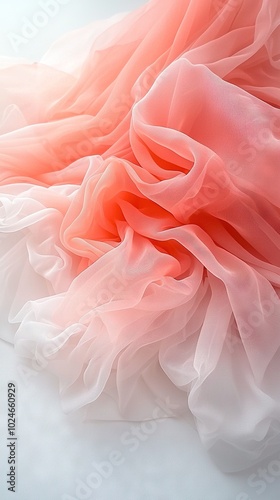  Close-up of a pink and white dress on a mannequin