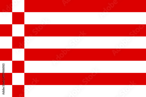 Flag of Free Hanseatic City of Bremen (Federal Republic of Germany, Bundesrepublik Deutschland) Freie Hansestadt Bremen