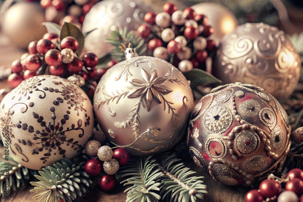 Happy New Year 2025. Beautiful Christmas background, banner made of glass Christmas balls. Happy New Year 2025. Beautiful Christmas background, banner made of glass Christmas balls.