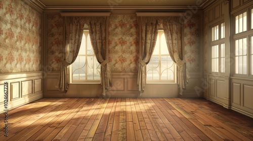 Luxurious Vintage Room. Elegant interior design