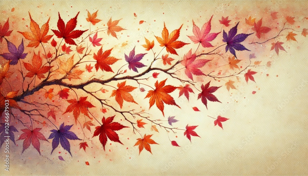 Eine dichte Anordnung von bunten Herbstblättern in Rot, Orange, Gelb und Braun bedeckt die gesamte Fläche. Herbst Hintergrun. Generative KI Eine dichte Anordnung von bunten Herbstblättern in Rot, Orange, Gelb und Braun bedeckt die gesamte Fläche. Herbst Hintergrun. Generative KI
