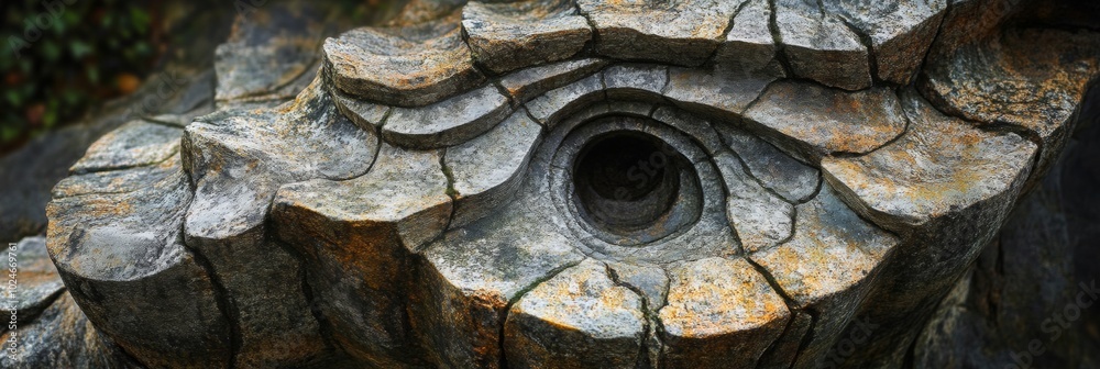 Intricate Stone Sculpture in Garden, showcasing detailed textures and artistry, surrounded by lush greenery and natural elements. Intricate Stone Sculpture in Garden, showcasing detailed textures and artistry, surrounded by lush greenery and natural elements.