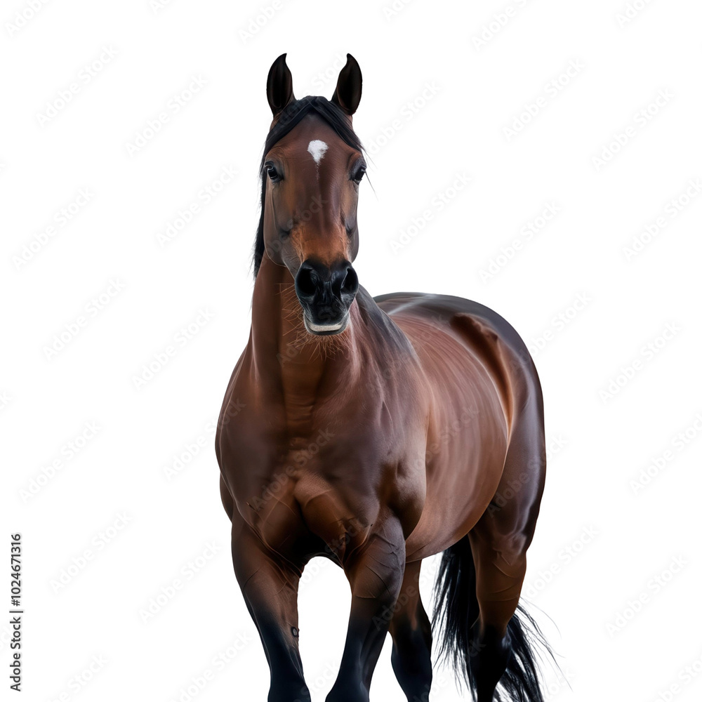 Fototapeta premium Horse isolated on transparent background.