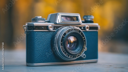 Vintage Photo Camera Celebrating World Photography Day with Artistic Essence photo