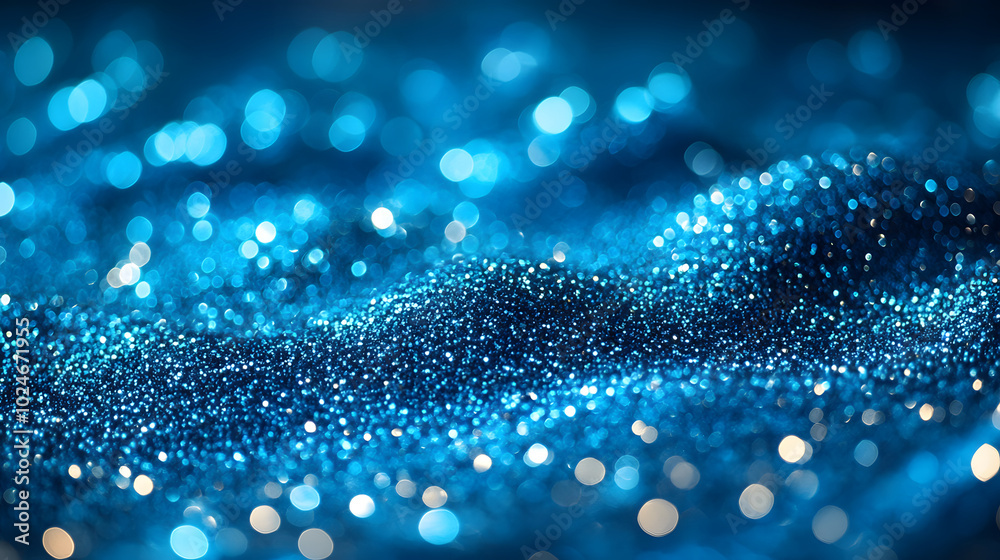Turquoise and Silver Wave Glittered Background Turquoise and Silver Wave Glittered Background