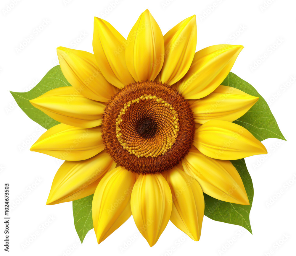 Obraz premium PNG Sunflower plant inflorescence asterales.