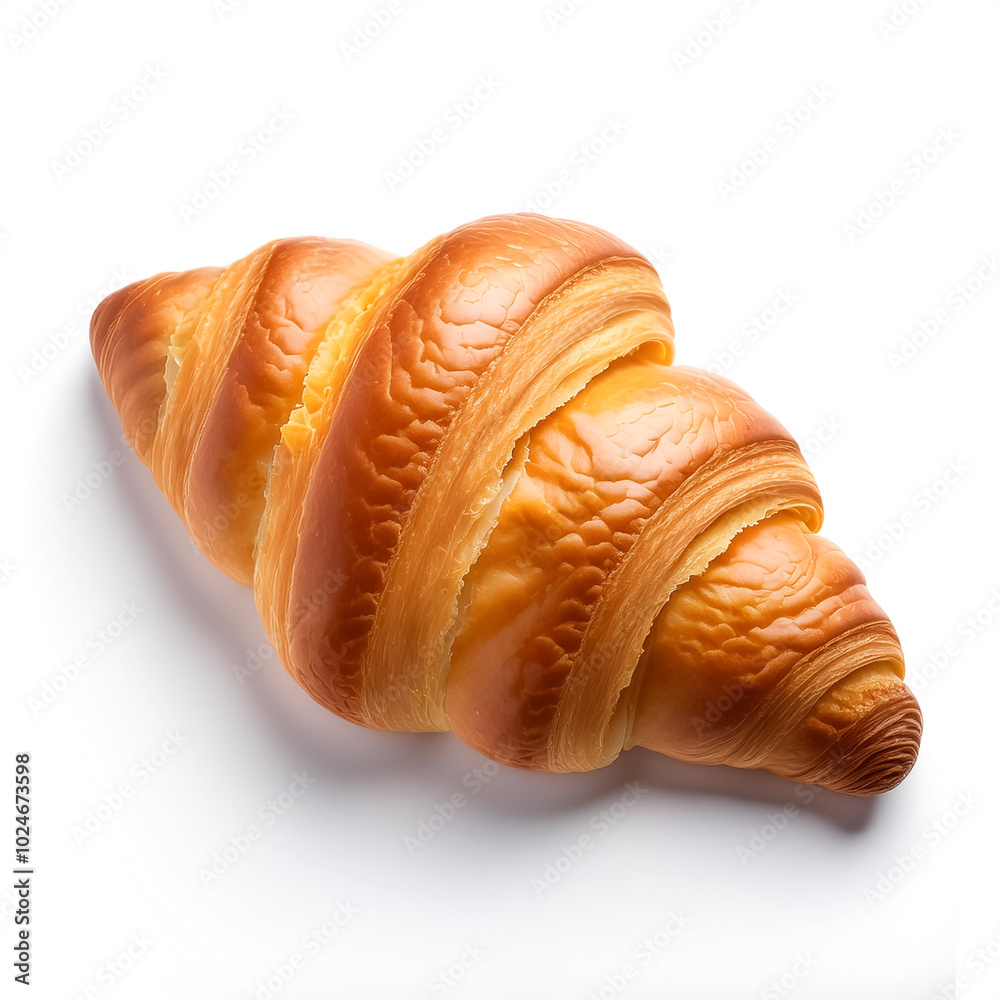 Croissant isolated on a white background Croissant isolated on a white background