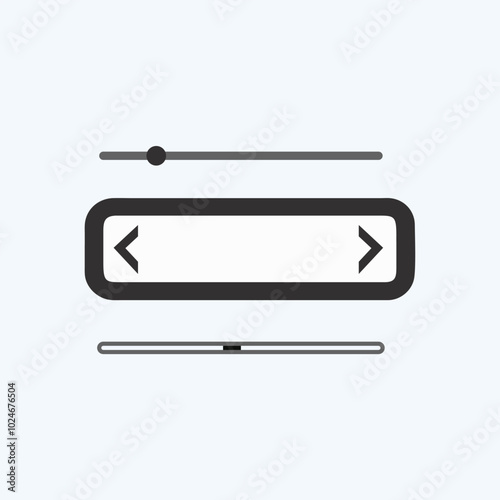 scroll bar vector art image.