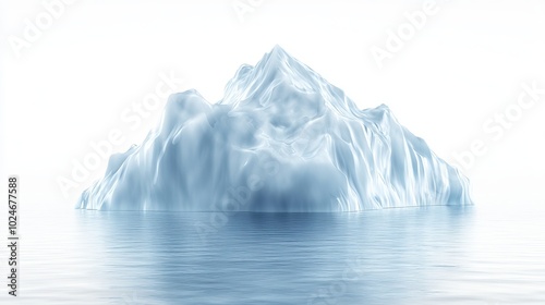 Majestic Iceberg Floating in the Ocean - A Glacial Landscape