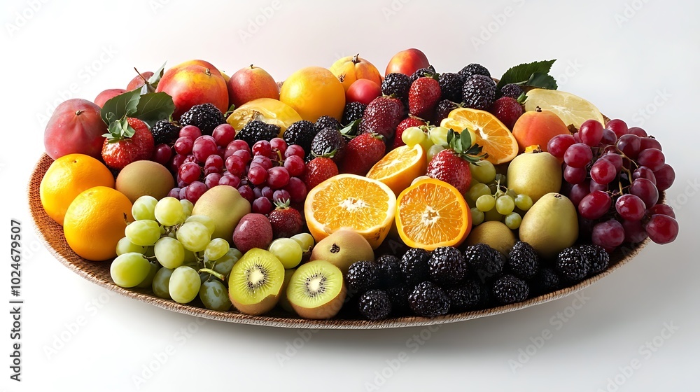 A Plate of Mixed Fruits A Plate of Mixed Fruits