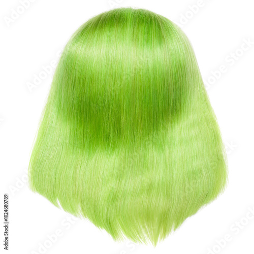 straight remy dyed green color human hair weaves extensions lace bob wigs