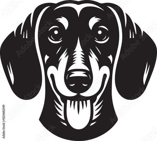 Dachshund dog cute vector