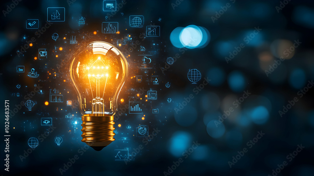 light bulb on dark background light bulb on dark background
