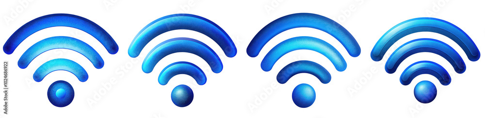 Cartoon illustration set of blue wi fi signal with Grainy Textures. isolate on a white background. PNG
Cartoon illustration set of blue wi fi signal with Grainy Textures. isolate on a white background. PNG