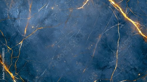 Flowing Marble Texture with Sparkling Golden Veins and Diamonds Luxurious Abstract Background