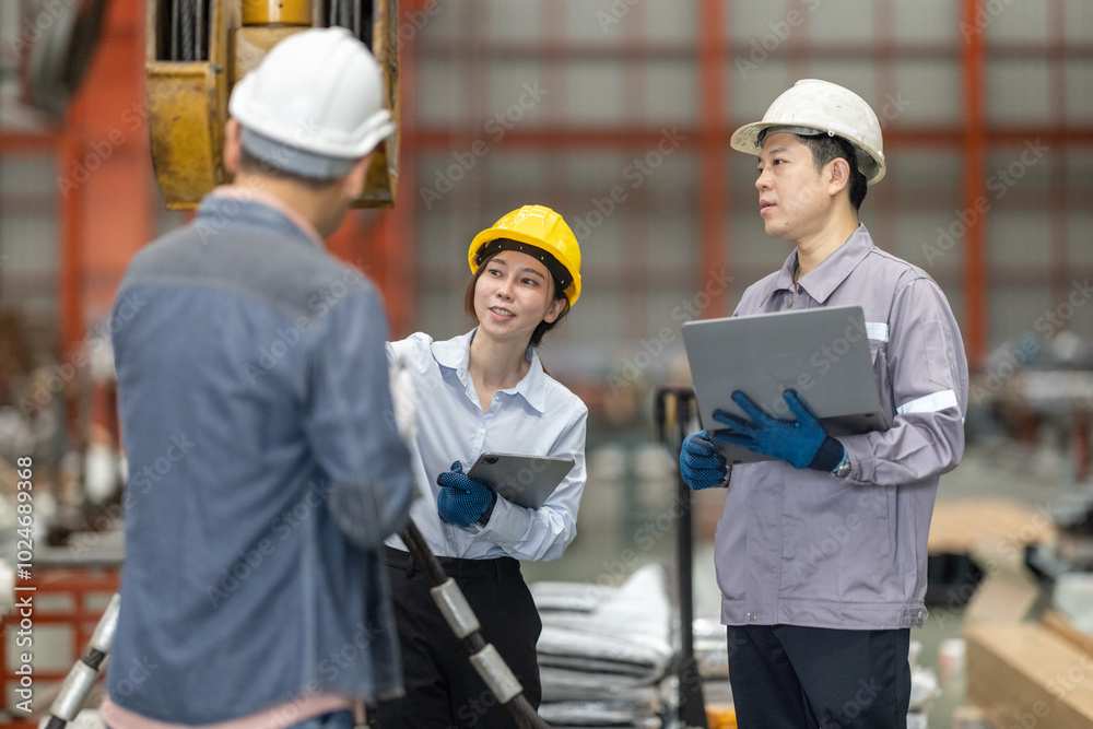 Team Safety Inspection at Metal Factory Team Safety Inspection at Metal Factory