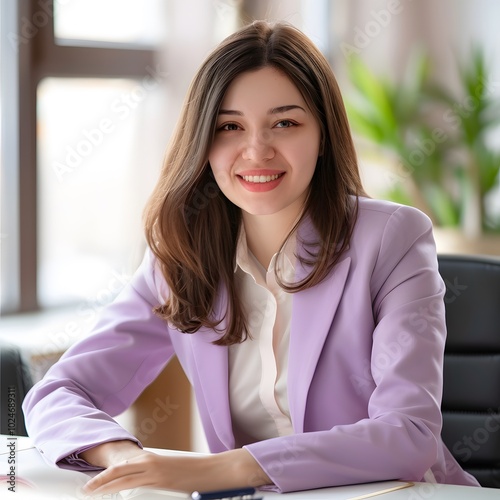 Free Download portrait of a smiling professional businesswoman - GFXLoad