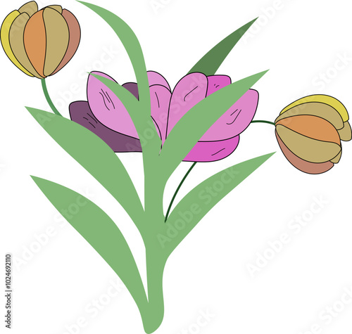 Abstract origami flowers  background. style for banners, wallpaper, posters, websites, online shopping.