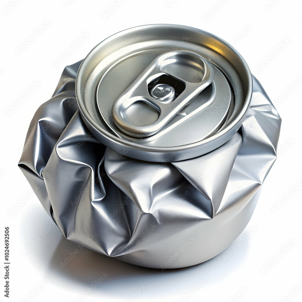 This Crushed Can Represents Recycling Efforts. This Crushed Can Represents Recycling Efforts.