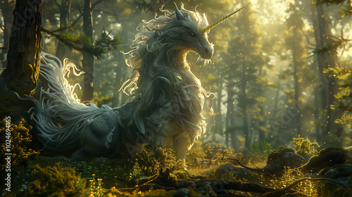 astarte.ai: Enchanted Mythical Creature in a Sunlit Forest