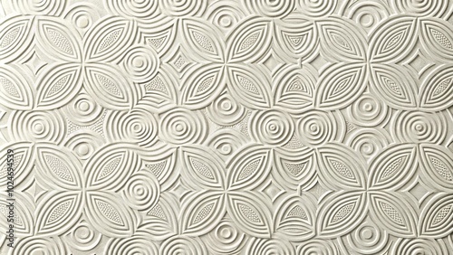 Subtle embossed patterns on paper adding depth and visual interest while maintaining a minimalist style