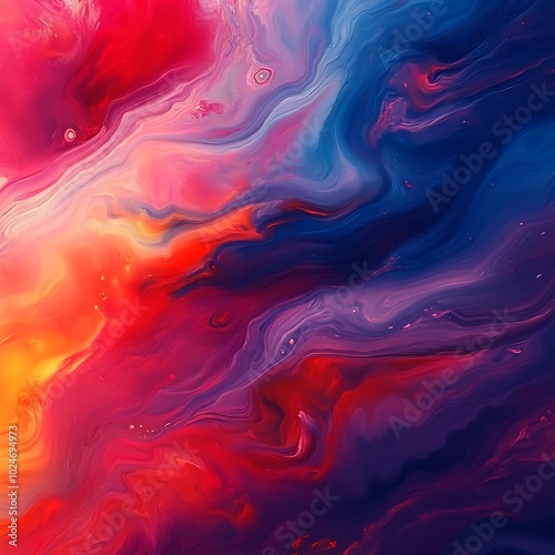 A vibrant abstract swirl of colors blending in a cosmic-like design.