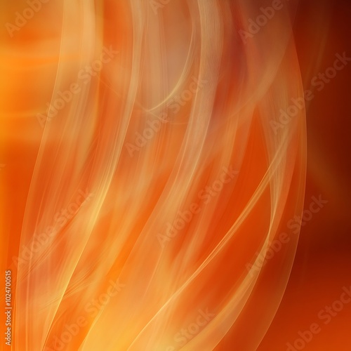 Abstract swirling patterns in warm orange tones, evoking a sense of movement and energy.