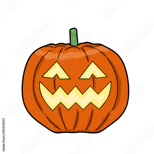 scary face shaped pumpkins for halloween