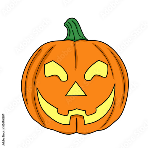 scary face shaped pumpkins for halloween