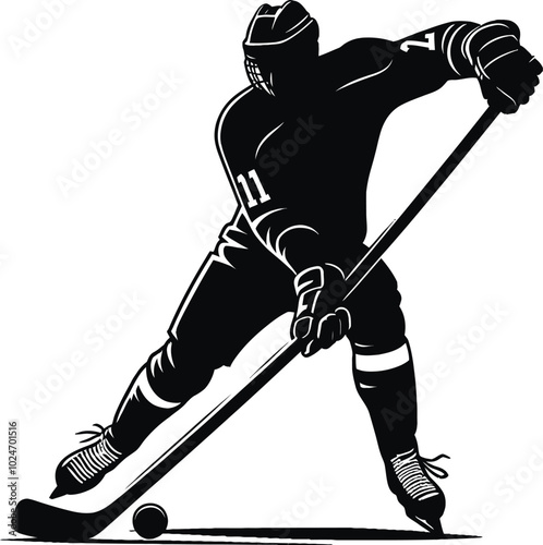 hockey player silhouette