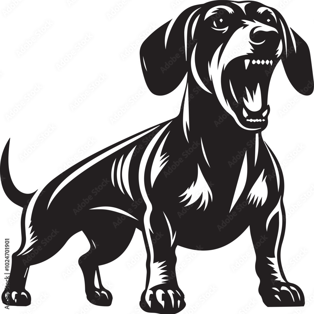 Obraz premium Dachshund dog cute vector
