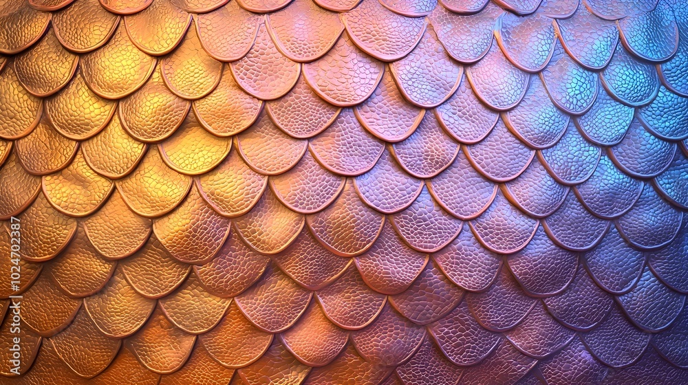 Mesmerizing Iridescent Reptilian Skin Texture with Captivating Geometric Pattern