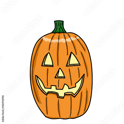 scary face shaped pumpkins for halloween